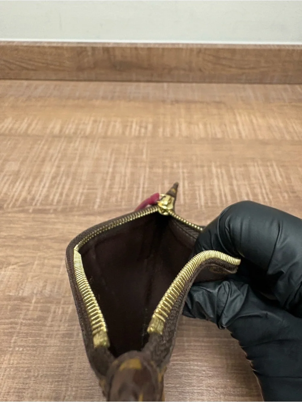 Louis Vuitton Pochette Felicie Brown Monogram Leather Card Holder